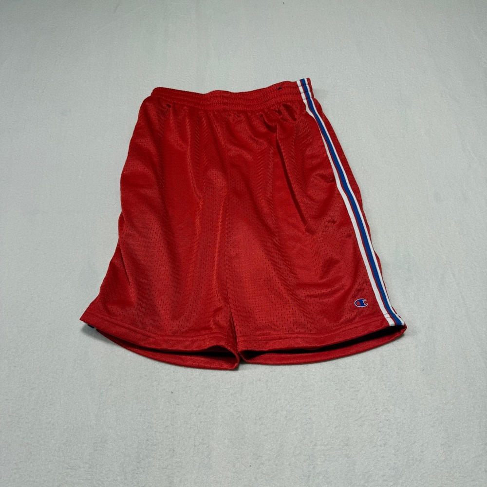 Champion Boys  Red Athletic Shorts with Stripe